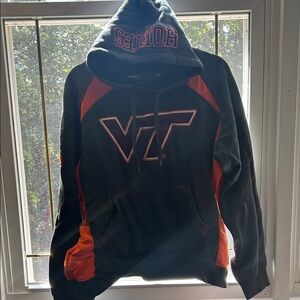 Grey and Orange VT Hoodie